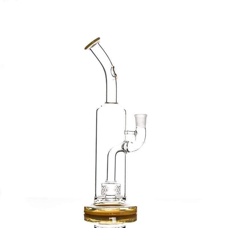ccg-flower-glass-bongs-glass-oil-rigs-water-pipes-seed-of-life-perc-188mm-joint-water-pipes-2 13" Glass Bong with SOL Perc
