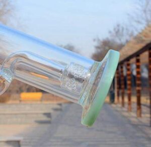 ccg-flower-glass-bongs-glass-oil-rigs-water-pipes-seed-of-life-perc-188mm-joint-water-pipes-8 13" Glass Bong with SOL Perc