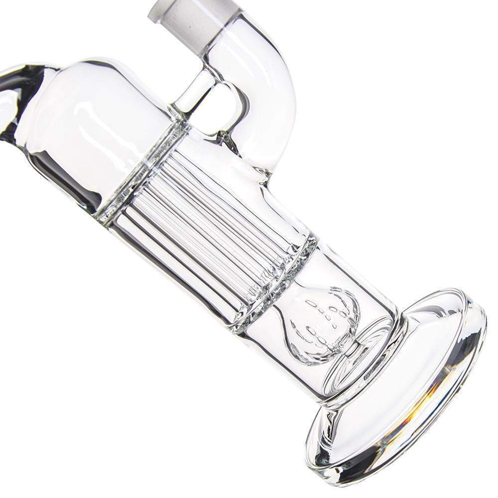 ccg-pillar-bong-glass-water-pipes-with-gridded-perc-pillar-perc-glass-water-pipe-glass-bong-with-188mm-female-joint-water-pipes-2 13.8" Bong W/ Grided Perc to Pillar Perc