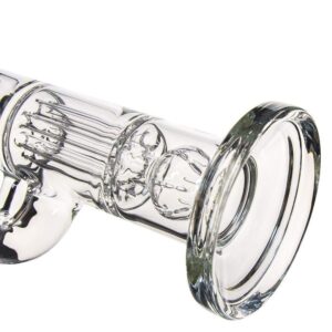 ccg-pillar-bong-glass-water-pipes-with-gridded-perc-pillar-perc-glass-water-pipe-glass-bong-with-188mm-female-joint-water-pipes-4 13.8" Bong W/ Grided Perc to Pillar Perc