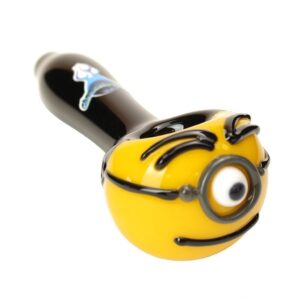 Chameleon Glass Minions Inspired Carl Hand Pipe