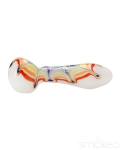 Chameleon Glass Rainbow Splat Spoon Hand Pipe