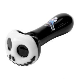 Chameleon Glass Skellington Spoon Hand Pipe