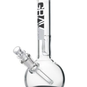 Grav Labs 8" Round Water Pipe w/ Fixed Downstem - Black