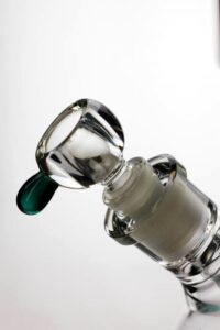 d6899886-96ed-4888-81e1-8a6478d0e88b 18" genie 12 arms beaker colored bottom water bong