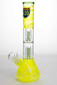 12" infyniti double shower head beaker Bong