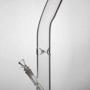 18" clear tube glass water bong