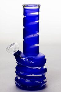 6" glass water bong