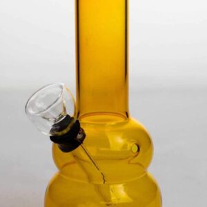 6" yellow glass water bong