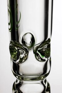 e55a8581-fb59-4867-a36a-b63725d823a3 14.5" genie color dot curved tube beaker water bong