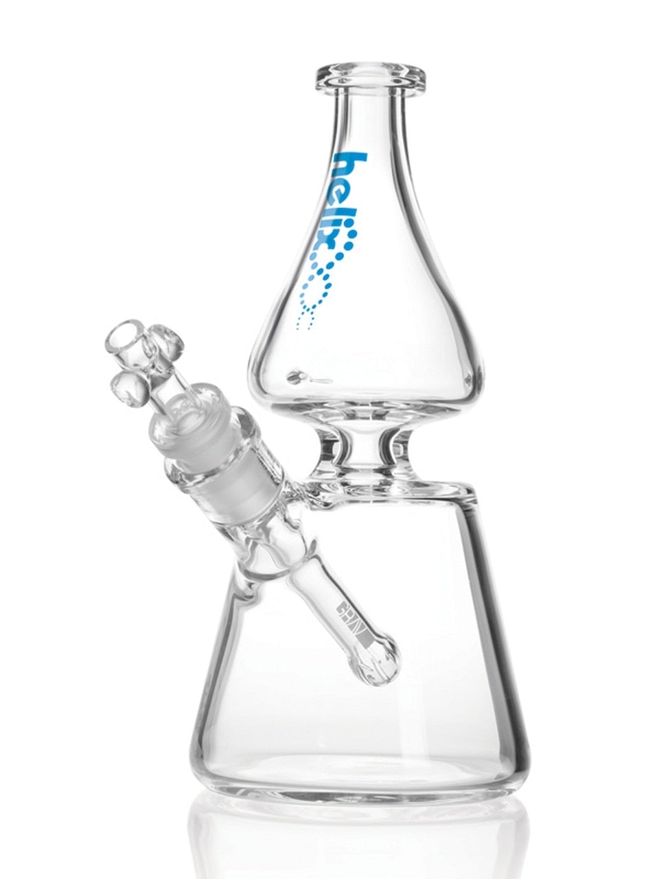 e562af3b-a3ac-4c82-b892-05b3cd2d7773 Grav Labs 8.75" Helix Beaker Water Pipe - Clear