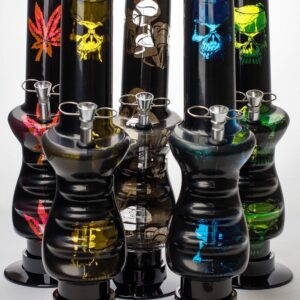 12" Acrylic Black Water Pipe