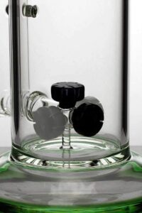 ea0ec1c2-2123-4bfc-b7ca-40628dc2c56d 14" Ghost Glass Mini Showerhead Diffused Water Bong