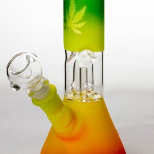 8" rasta dome percolator beaker water bong