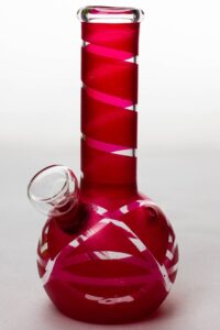 6" glass water bong