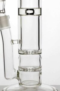 ee65c83b-8ee9-4924-833d-d6a9bd342cff 15" double flat diffuser heavy glass water bong