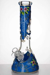 eff891af-f27d-4425-b1e1-8ee3dabcb759 13" Flower Artwork Beaker Bong