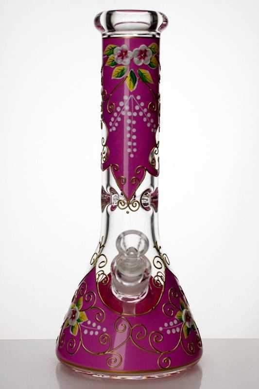 f3ed57e3-2dd7-4331-88c8-a6681fabe644 13" Flower Artwork Beaker Bong