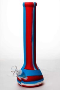 13" Stripe Silicone Beaker Bong