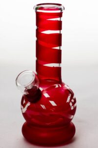 6" glass water bong