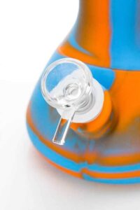 13" Stripe Silicone Beaker Bong