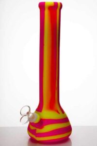 13" Stripe Silicone Beaker Bong