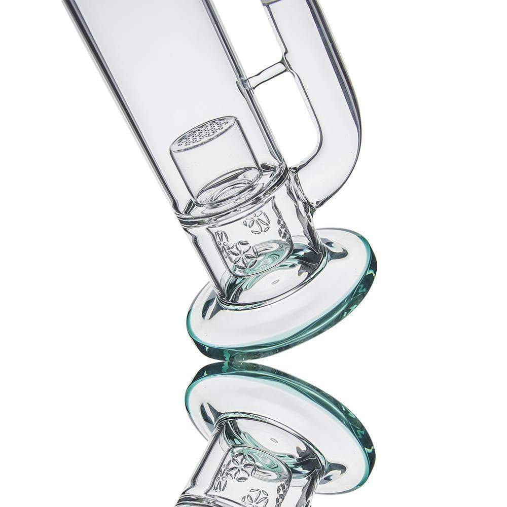 flower-beast-glass-bongs-water-pipes-with-4-seed-of-life-perc-and-1-flower-of-life-perc-188mm-joint-35cm-height-water-pipes-2 13" Bong with SOL to FOL