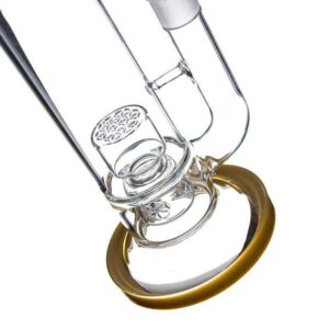 flower-beast-glass-bongs-water-pipes-with-4-seed-of-life-perc-and-1-flower-of-life-perc-188mm-joint-35cm-height-water-pipes-8 13" Bong with SOL to FOL