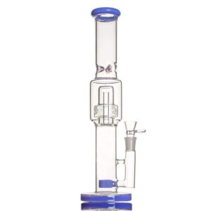 flower-king-glass-bongs-water-pipes-fol-to-sol-clean-clear-glass-water-pipes-5 16 inch Glass Bong with Flower of Life perc to Matrix perc 18.8mm