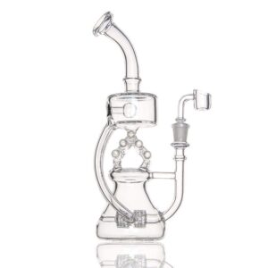 12" Swiss Perc Recycler Dab Rig