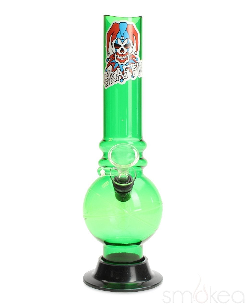 graffix-10-bubble-skinny-acrylic-bong-green-2550188310630 Graffix 10" Bubble Skinny Acrylic Bong