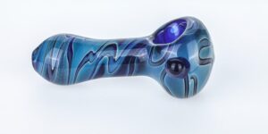 Heady Pattern Glass Hand Pipe