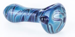 Heady Pattern Glass Hand Pipe