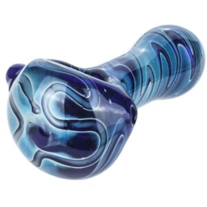 Heady Pattern Glass Hand Pipe