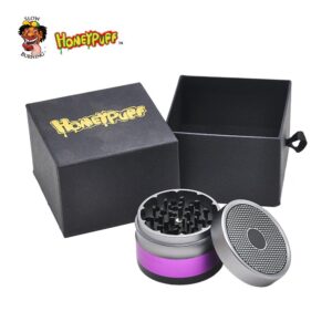 HoneyPuff™ Bluetooth Speaker 4 Layer 48mm Novelty Herb Grinder (4 Colors)