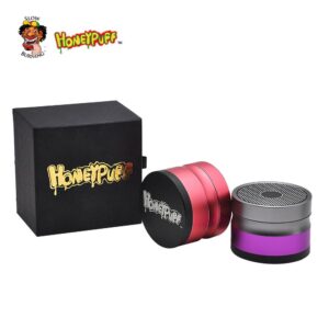 HoneyPuff™ Bluetooth Speaker 4 Layer 48mm Novelty Herb Grinder (4 Colors)