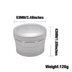 "It's Always 420 Somewhere" Grinder 4 Layer 63MM (2 Color)