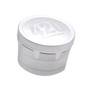 "It's Always 420 Somewhere" Grinder 4 Layer 63MM (2 Color)