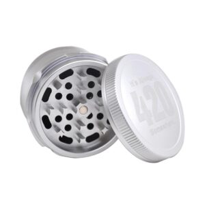 "It's Always 420 Somewhere" Grinder 4 Layer 63MM (2 Color)