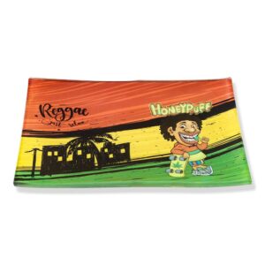 Mexico Vacation Wind Break Proof Glass Rolling Tray