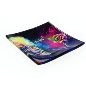 Glass Rectangular Cigarette Rolling Tray