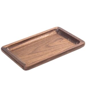 Solid Wood Walnut Storage Rolling Tray