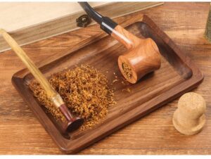 Solid Wood Walnut Storage Rolling Tray