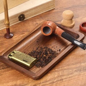 Solid Wood Walnut Storage Rolling Tray