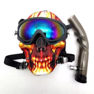 jpg_4727118a-bbc6-4610-b697-634caee43d00 Skull Fabric Gas Mask Bong Shades w/ Bent Water Pipe