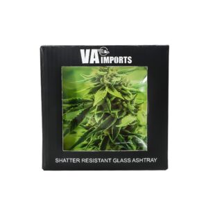 Small Square Glass Cigarette Rolling Tray