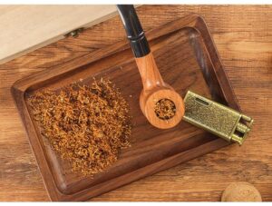 Solid Wood Walnut Storage Rolling Tray