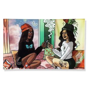 New Lady Anti Falling Glass Cigarette Rolling Tray