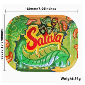 Popular Pattern Tinplate Metal Cigarette Rolling Tray