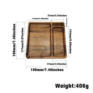 Walnut Wooden Large Smoke Rolling Tray